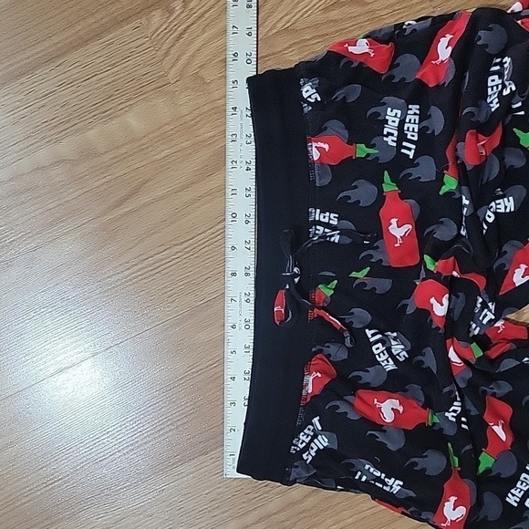 Sriracha KEEP IT SPICY Rooster Joggers Sleep Pants Pajama Bottoms Loungewear - Picture 5 of 6